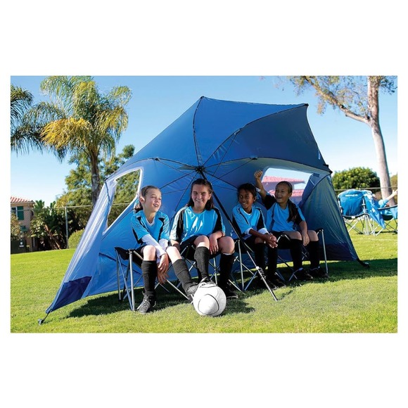 Sport-Brella Super-Brella SPF 50+ Sun and Rain Canopy Umbrella (8-Foot, Blue) - Picture 5 of 6